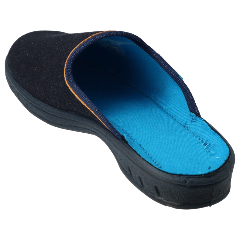 Pantofole colorate per bambini Befado con ricamo 707Y420 blu navy 2