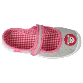 Scarpe per bambini Befado con velcro 114X501 argento/rosa 3