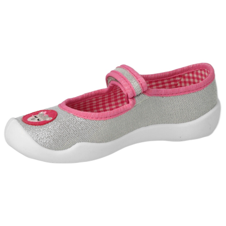 Scarpe per bambini Befado con velcro 114X501 argento/rosa 4
