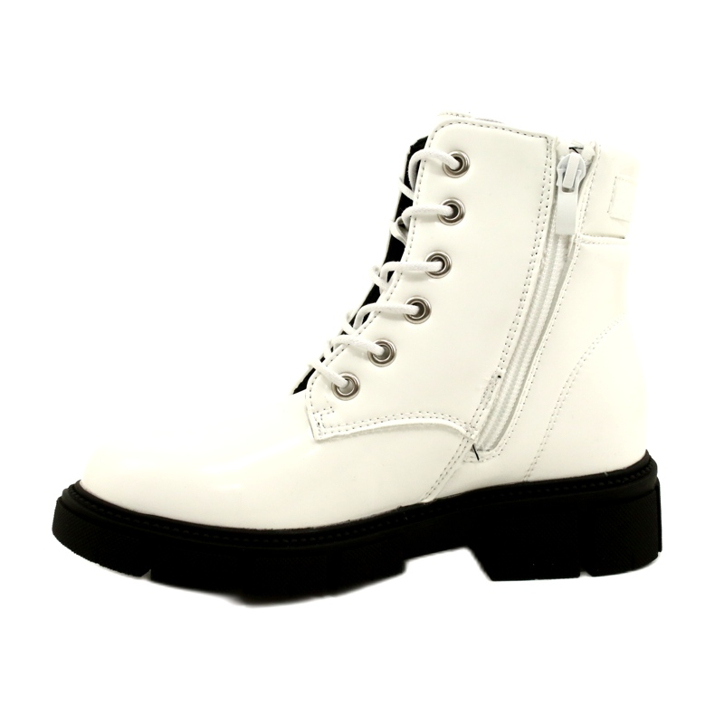 American Club American High Girls's Workers Shoes White White bianco 1