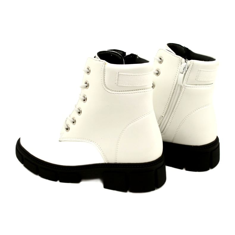 American Club American High Girls's Workers Shoes White White bianca 3