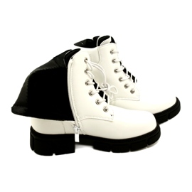 American Club American High Girls's Workers Shoes White White bianca 5