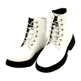American Club American High Girls's Workers Shoes White White bianca 2