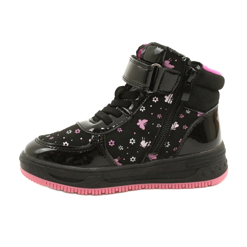 American Club Stivali americani Stivali caldi XD66 Nero rosa 1