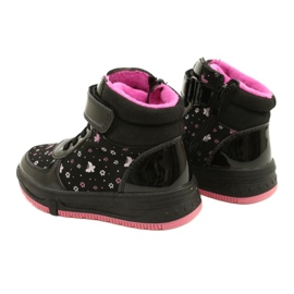 American Club Stivali americani Stivali caldi XD66 Nero rosa 5