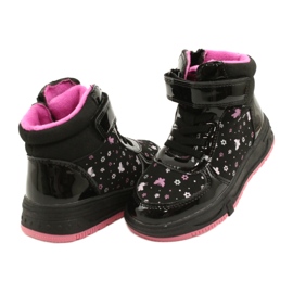 American Club Stivali americani Stivali caldi XD66 Nero rosa 3