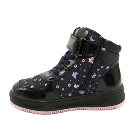 American Club Stivali americani Stivali caldi XD66 Blu navy rosa 1