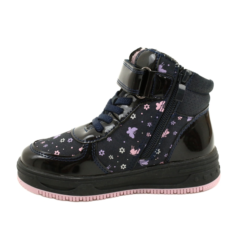 American Club Stivali americani Stivali caldi XD66 Blu navy rosa 1