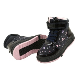 American Club Stivali americani Stivali caldi XD66 Blu navy rosa 4