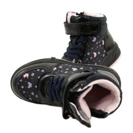 American Club Stivali americani Stivali caldi XD66 Blu navy rosa 5