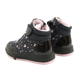 American Club Stivali americani Stivali caldi XD66 Blu navy rosa 6