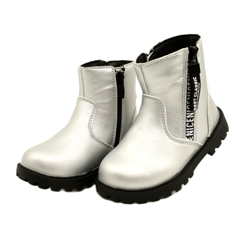 Silver Boots for Girls Miss 22DZ23-5268 d'argento 2