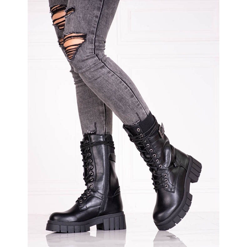 Borse da donna con lacci Shelovet nere nero 1
