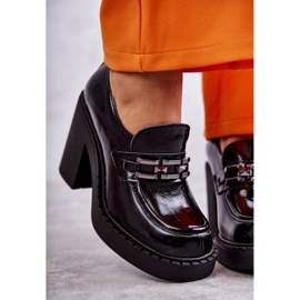 Scarpe laccate su un enorme palo di Black Jaime nero 2