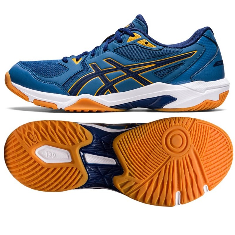 Scarpe da pallavolo Asics Gel-Rocket 10 M 1071A054 407 blu blu e blu navy 1