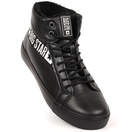 Scarpe sportive da uomo nere Big Star EE174339 sneakers nero 1