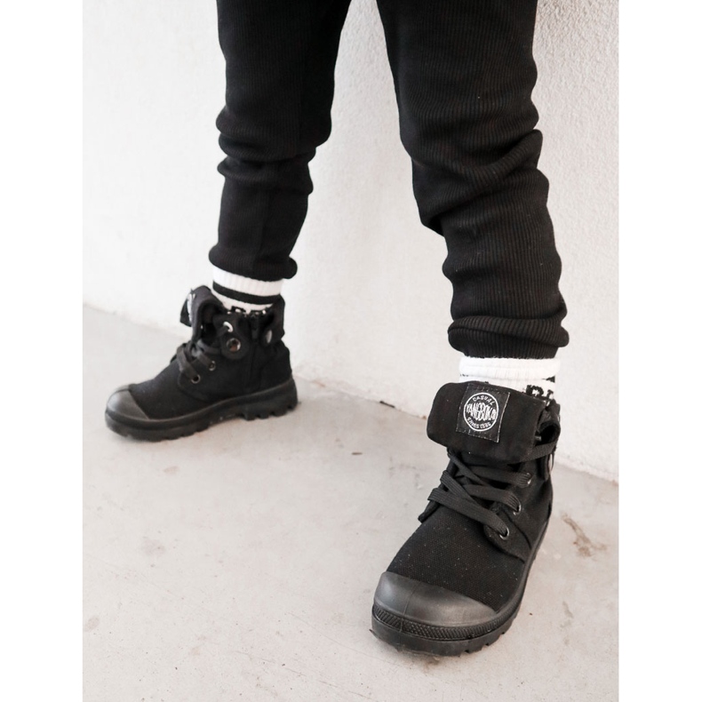 PA1 Sneakers alte da bambino nere Tobby nero 1
