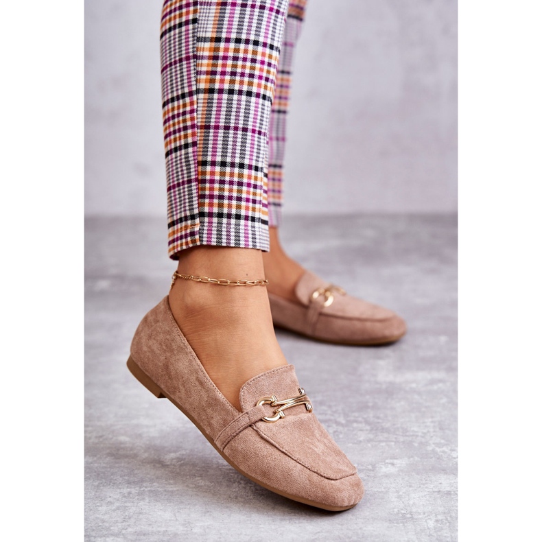 FB2 Mocassini classici in pelle scamosciata beige scuro Roddie 1
