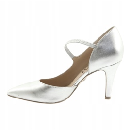 Décolleté con cintura Caprice 24402 argento 4