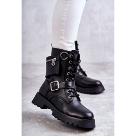 Stivali In Ecopelle Sul Tacco Piatto Black Marlis nero 1