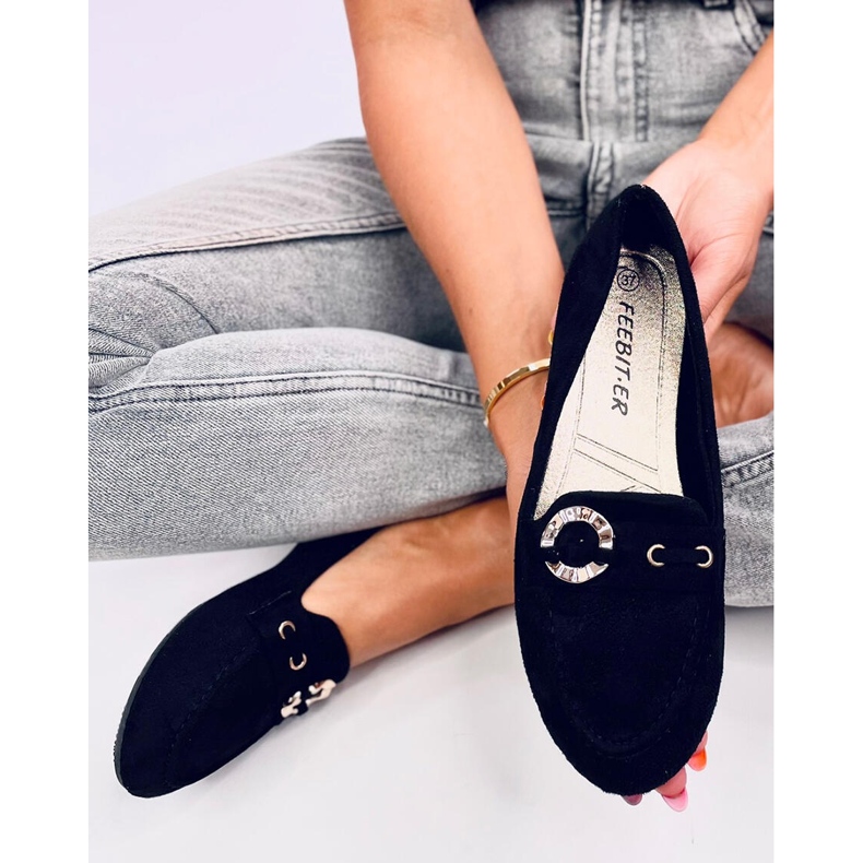 Mocassini da donna neri Arun nero 1