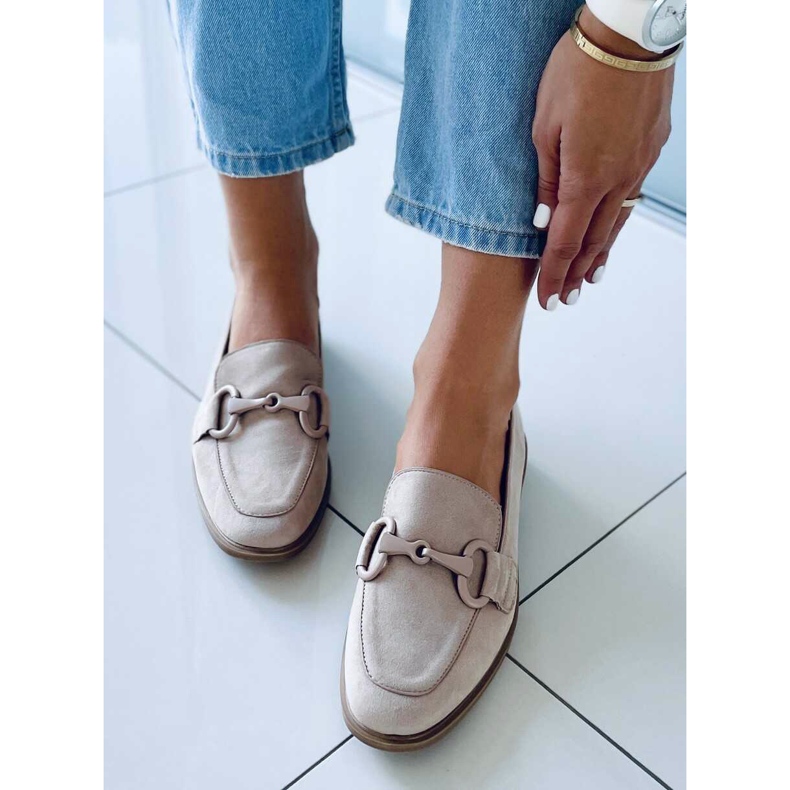 Mocassini da donna Isidora Khaki beige cachi 2