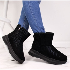 Doposci da donna in camoscio nero NEWS 1
