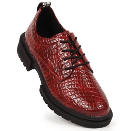 T.Sokolski Scarpe da donna in coccodrillo rosso laccato T. Sokolski 1