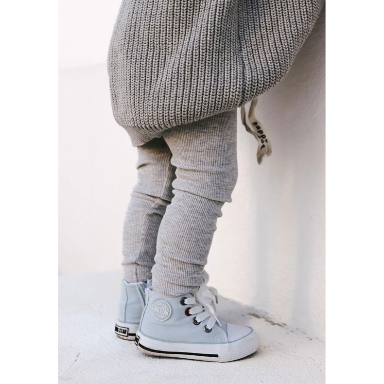 Sneakers alte per bambini con cerniera Big Star HH374088 Blu 1