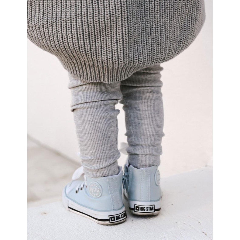 Sneakers alte per bambini con cerniera Big Star HH374088 Blu 2