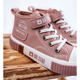 Sneakers alte da bambino Big Star KK374016 Rosa 2