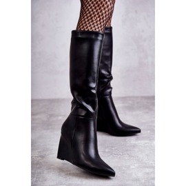 Stivali da Donna in Ecopelle Nero Arlene 1