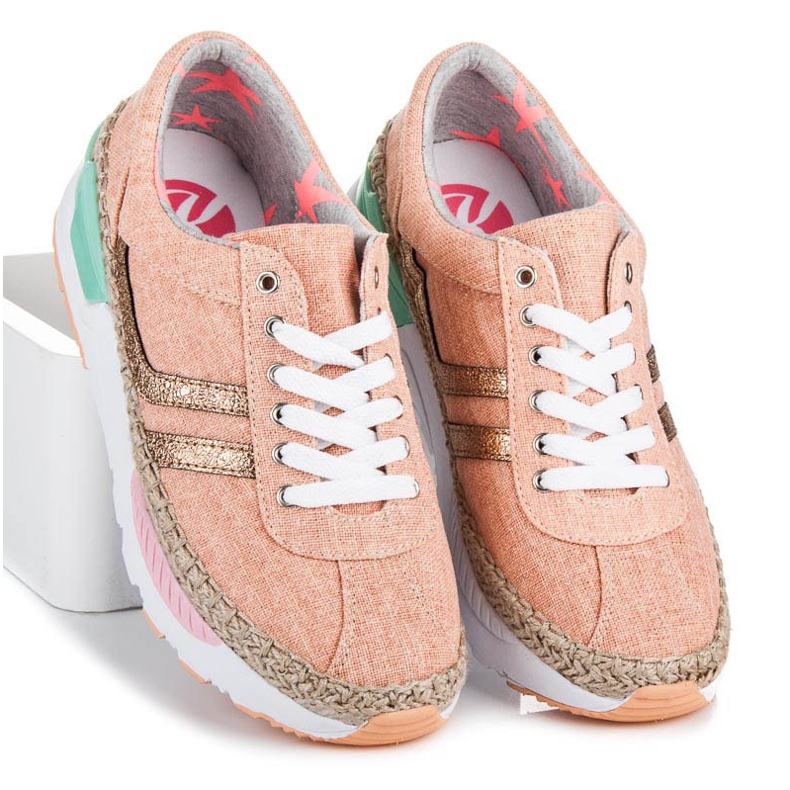Kylie Sneakers stringate, espadrillas rosa 1