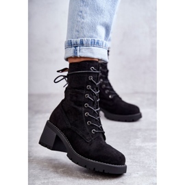 Stivali caldi da donna su tacchi alti Julieta Black nero 1