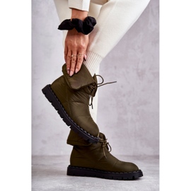Stivali da donna in materiale isolante Green Emelie verde 2