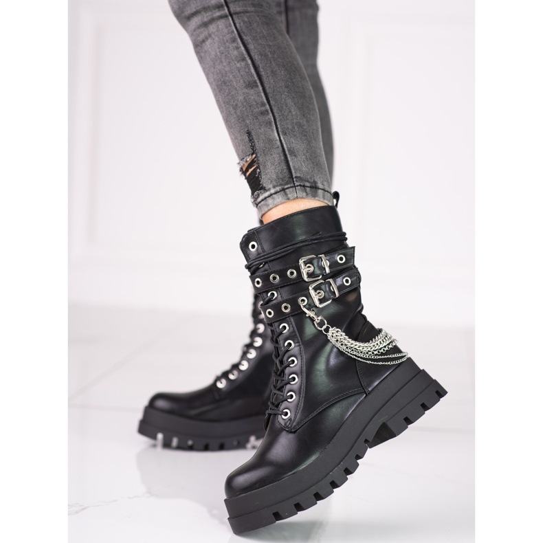 Shelovet lavoratrici con ornamenti nero 1