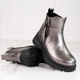 W. Potocki Scarpe per ragazze Potocki argento d'argento 1