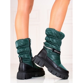 Doposci da donna verde Shelovet nero 1