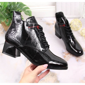 Stivali da donna neri laccati Jezzi JEZ371 neri nero 1