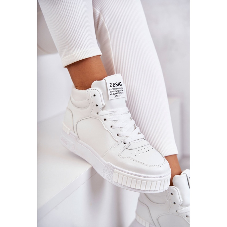 Vinceza Scarpe Sportive Alte Da Donna Bianche Trisa bianca 2