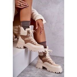 PS1 Stivali Caldi Trappers Beige-Marrone Settimo multicolore 1