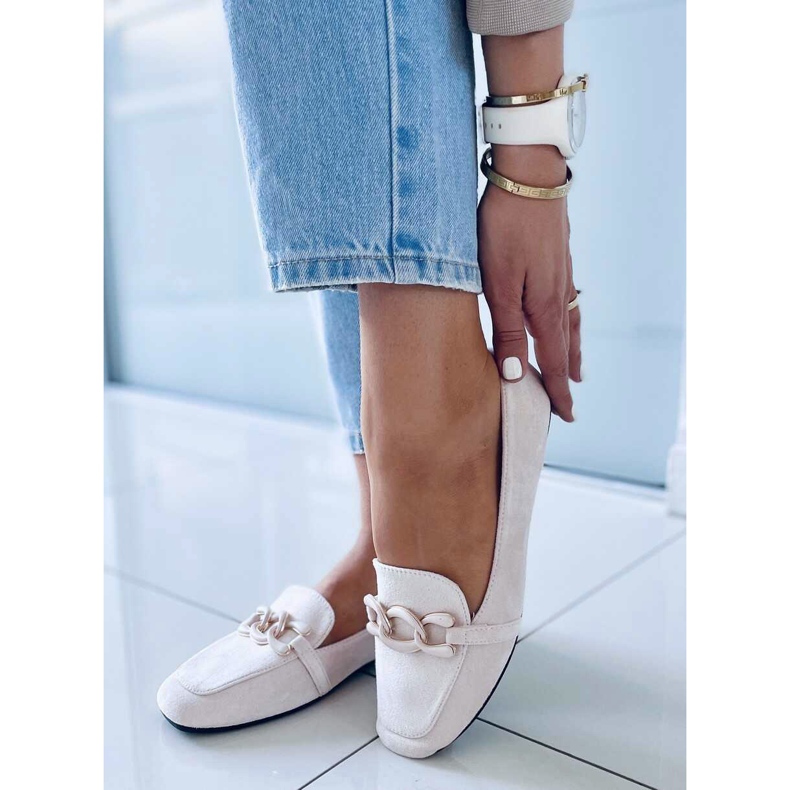 Mocassini da donna Carla Nude beige 2