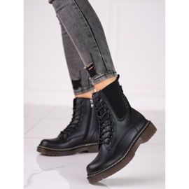 Stivali Shelovet Jodhpur da donna con allacciatura nero 2