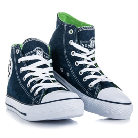 New Age Sneakers alte legate blu navy blu 2