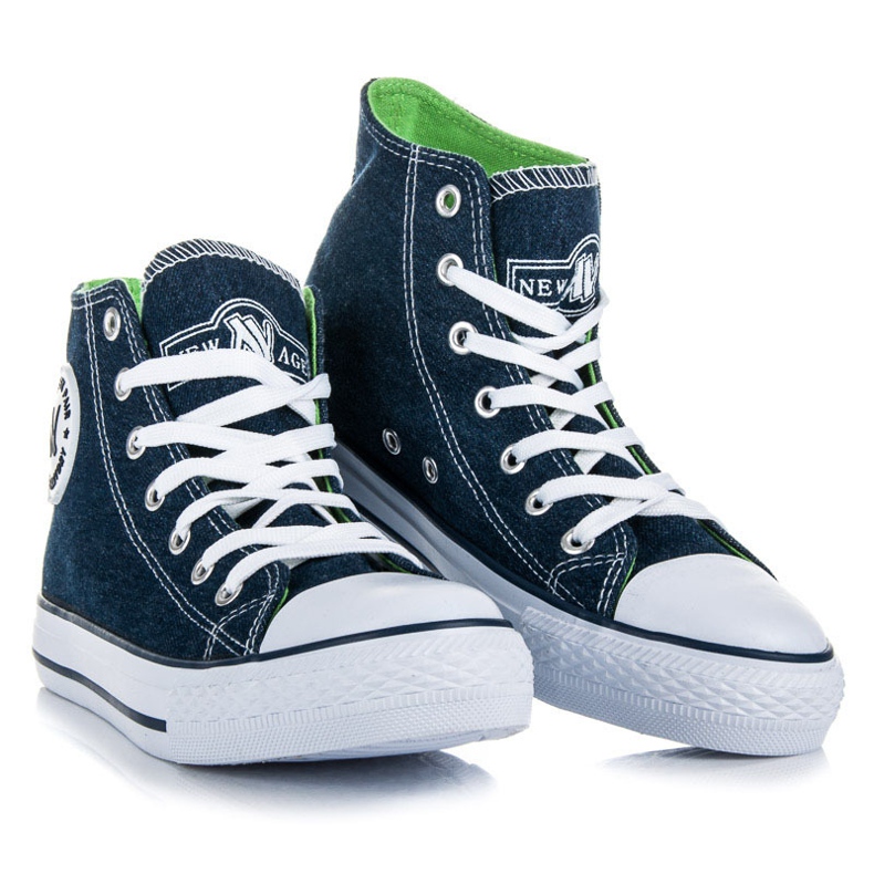 New Age Sneakers alte legate blu navy blu 2