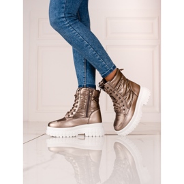 Doposci da donna marroni con allacciatura Shelovet marrone 1