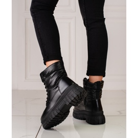 Doposci da donna neri con allacciatura Shelovet nero 2