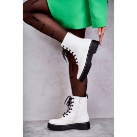 S.Barski Stivali da donna Bianco Kognito 1