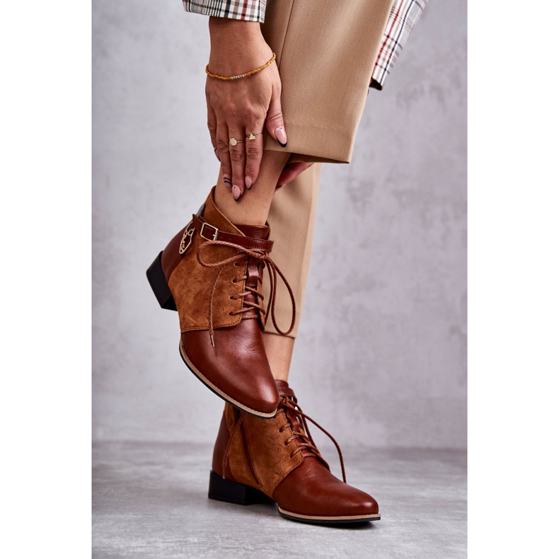 Stivali in pelle da donna Maciejka 5743A-29 Marrone 2