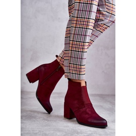 PL4 Stivaletti classici in camoscio La.Fi 260035WI-SU Bordeaux rosso multicolore 1